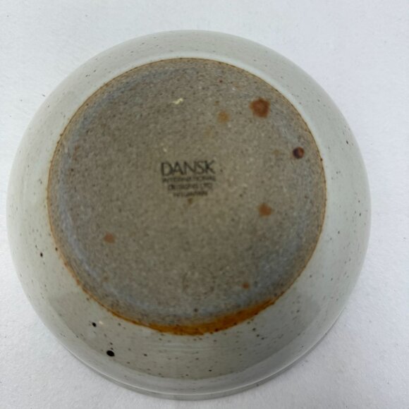 Dansk Vintage Bowl Brown Speckled Stripe Soup Salad Japan Stoneware Replacement - Picture 6 of 7